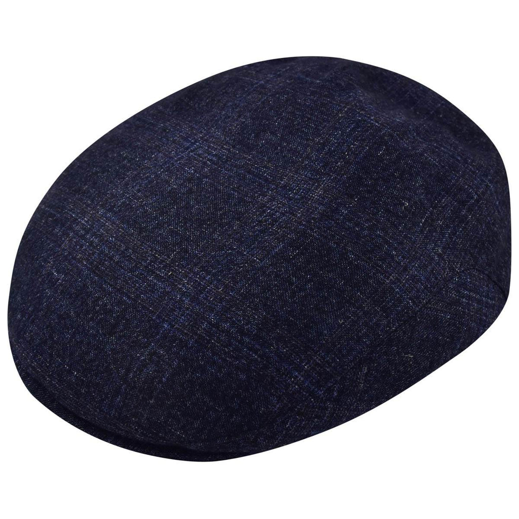 Kiton KITON Blue Cashmere Silk Linen Flat Cap Blue 000