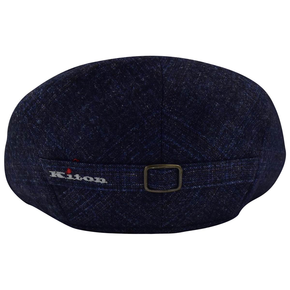 Kiton KITON Blue Cashmere Silk Linen Flat Cap Blue 001