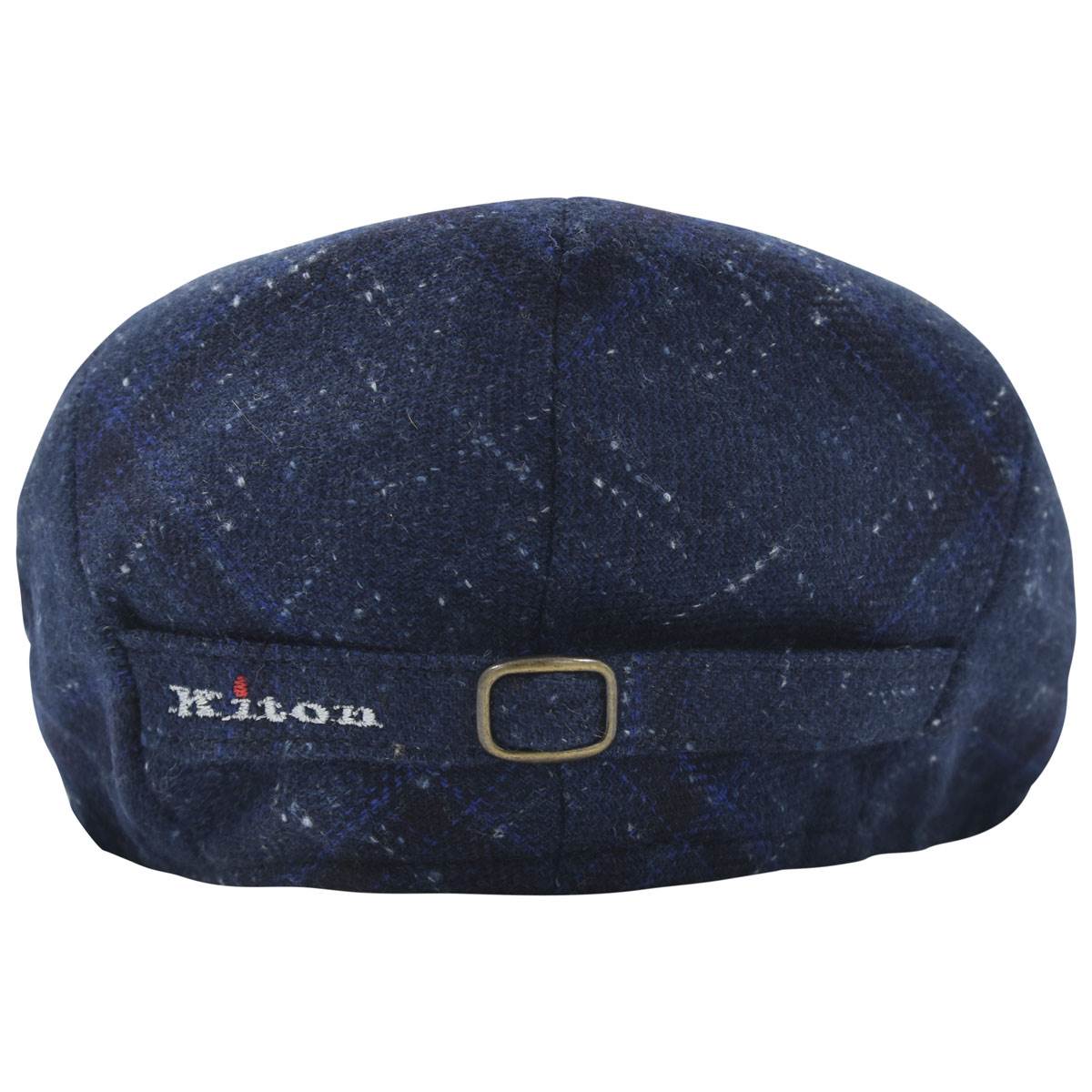 Kiton Kiton Blue Cashmere Flat Cap Blue 001