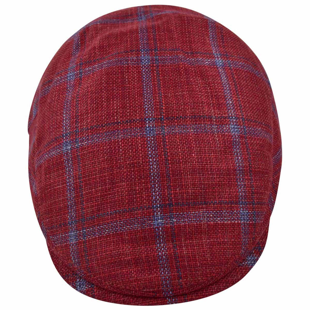 Kiton KITON Blue Red Cashmere Silk Linen Flat Cap Blue/Red 001