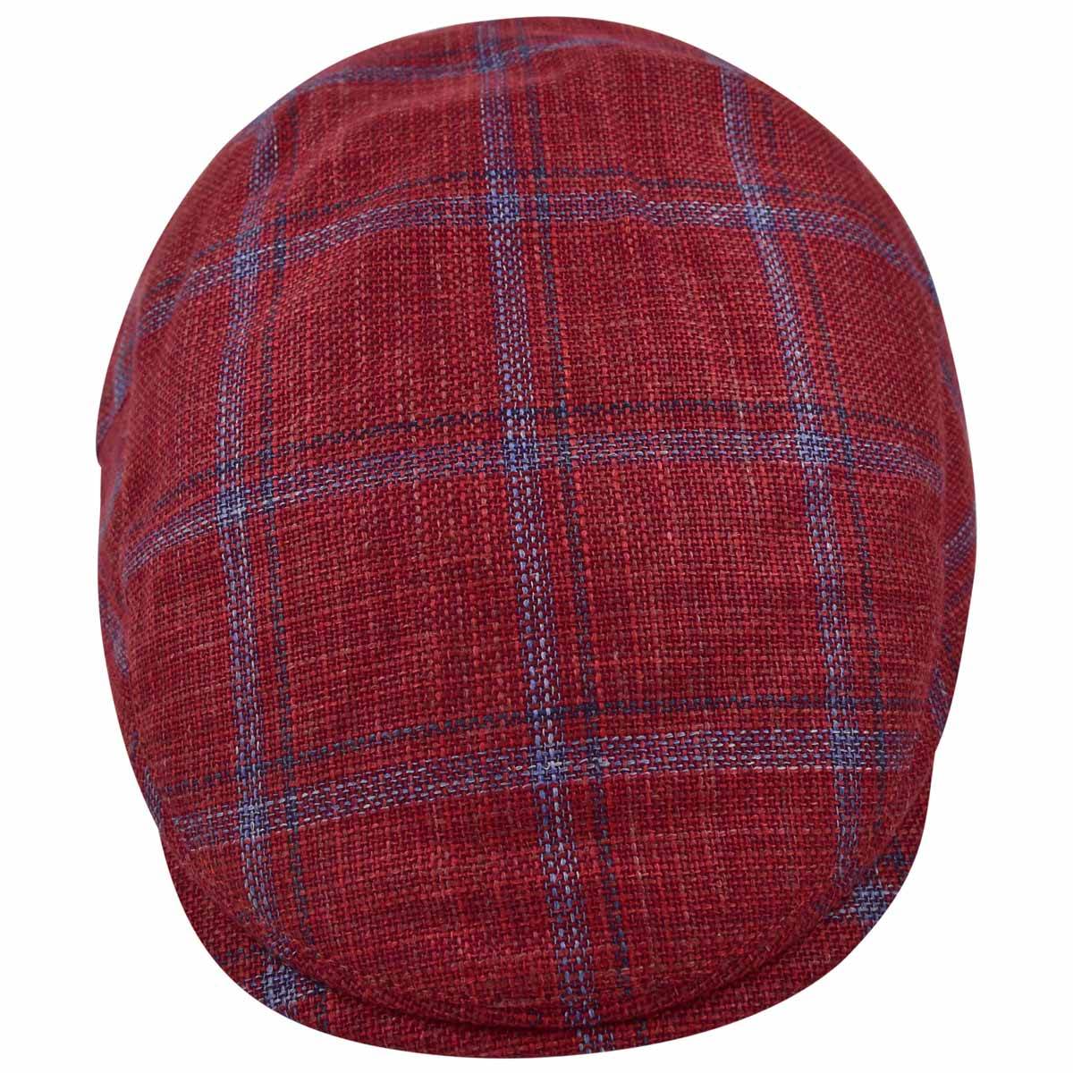 Kiton KITON Blue Red Cashmere Silk Linen Flat Cap Blue/Red 001