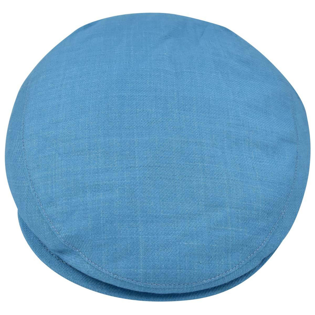 Kiton KITON Light Blue Silk Cashmere Linen Flat Cap Light Blue 001