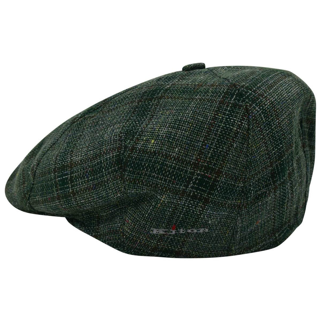 KITON Multicolor Cashmere Silk Linen Flat Cap