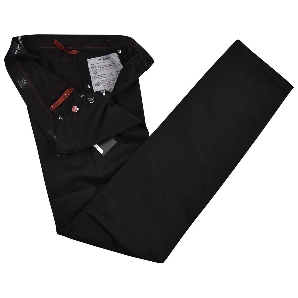 Kiton KITON Black Cotton Ea Jeans Black 001