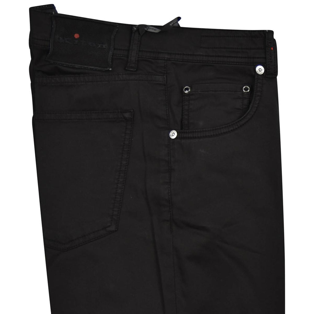 KITON Black Cotton Ea Jeans