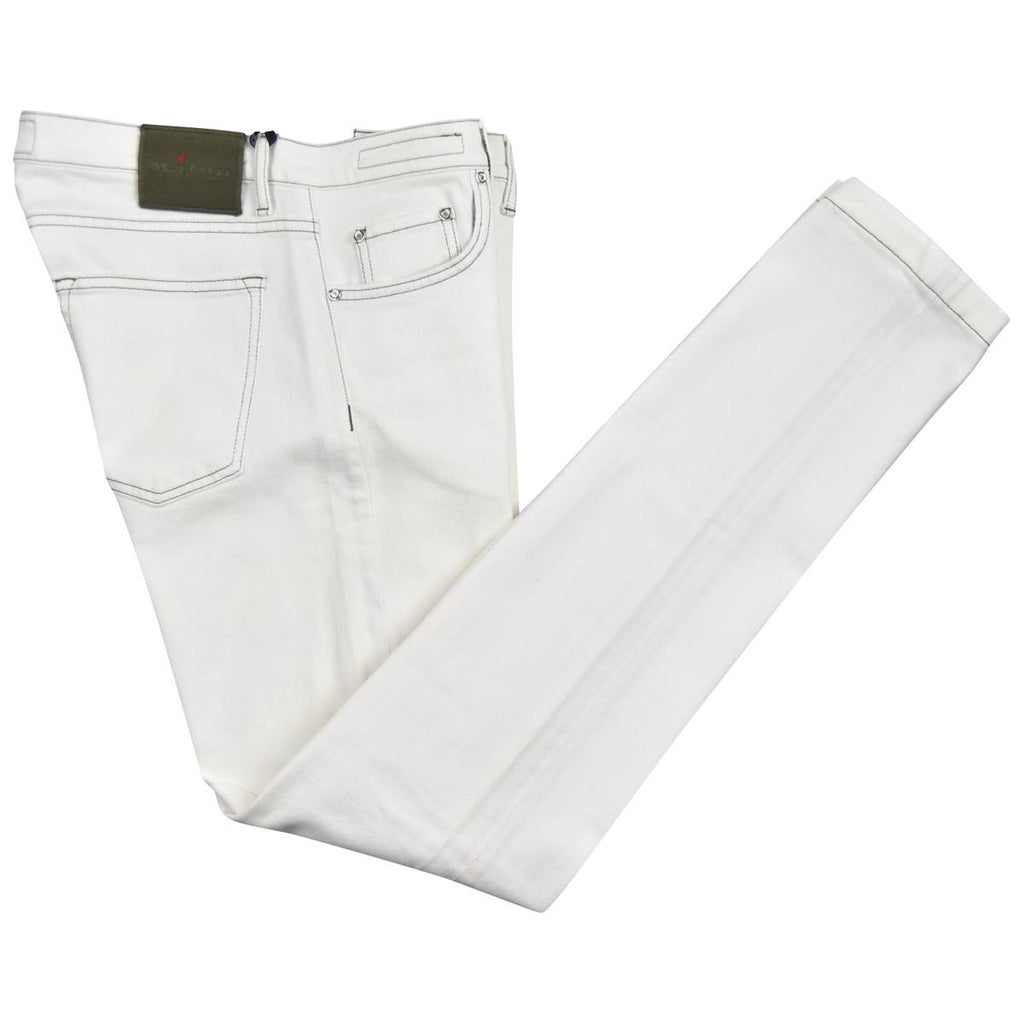 KITON White Cotton Ea Jeans Limited Edition 02 of 8