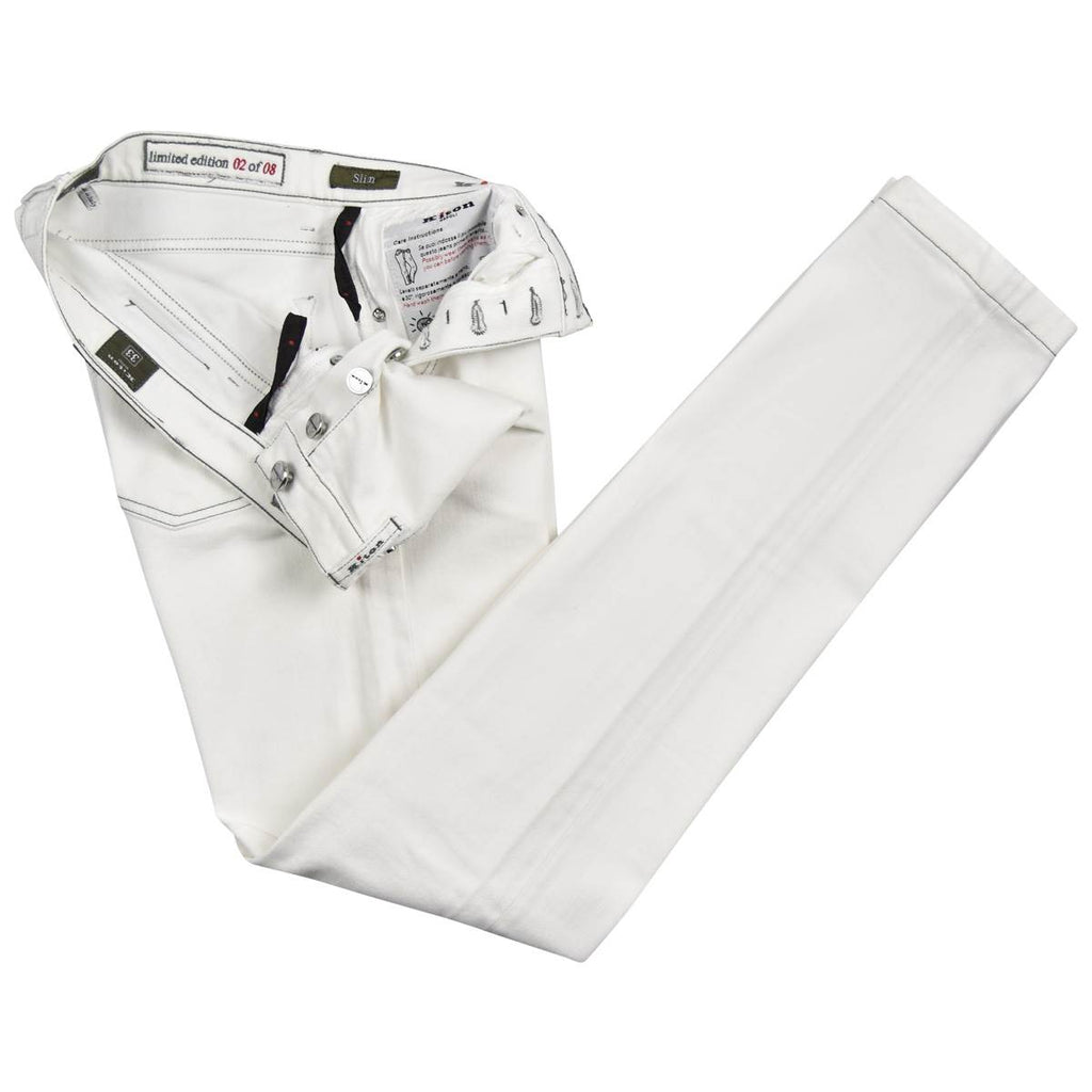 KITON White Cotton Ea Jeans Limited Edition 02 of 8