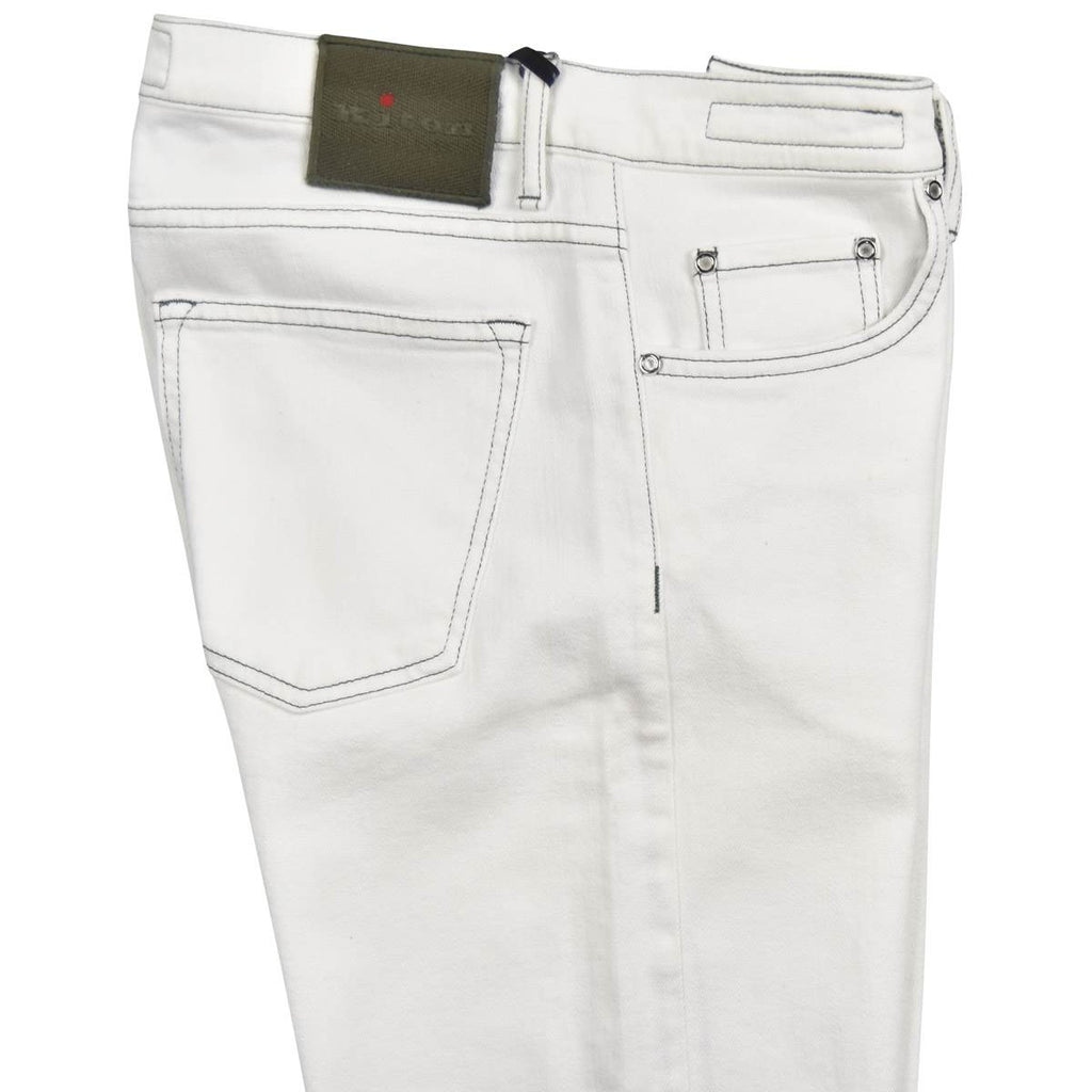KITON White Cotton Ea Jeans Limited Edition 02 of 8