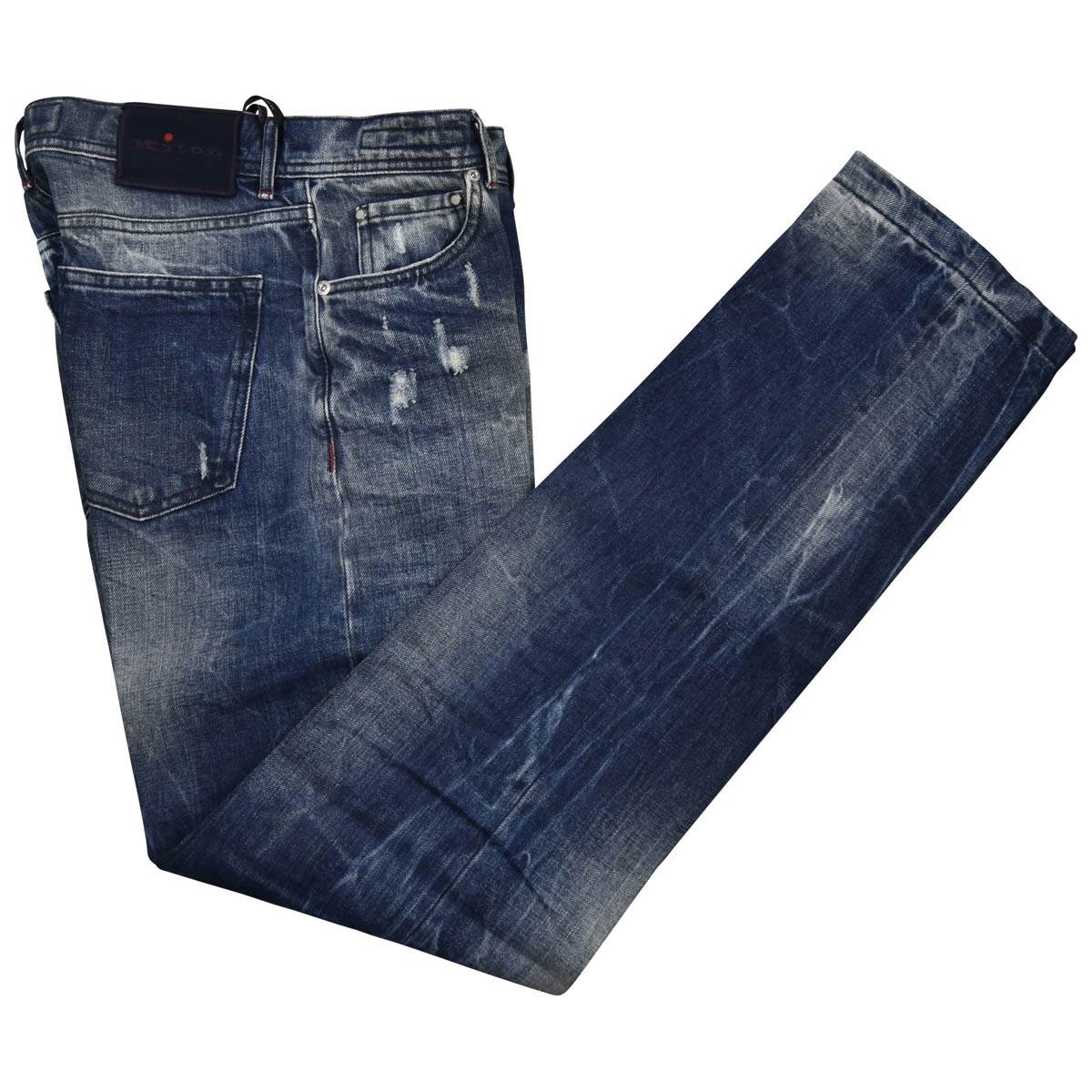 Kiton KITON Blue Cotton Jeans Blue 000