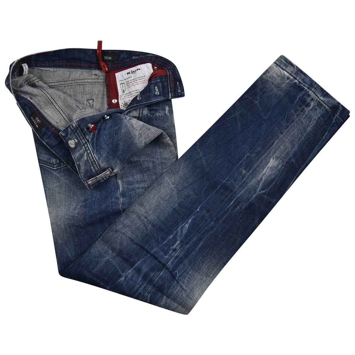 Kiton KITON Blue Cotton Jeans Blue 001