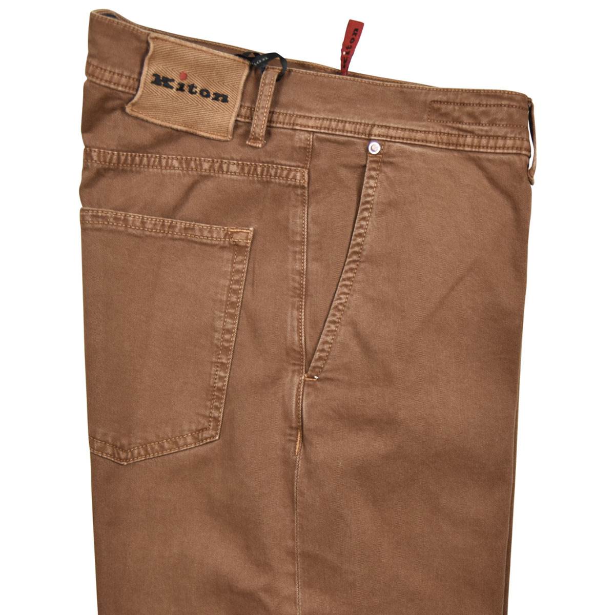 KITON Brown Cotton Cashmere Ea Pants
