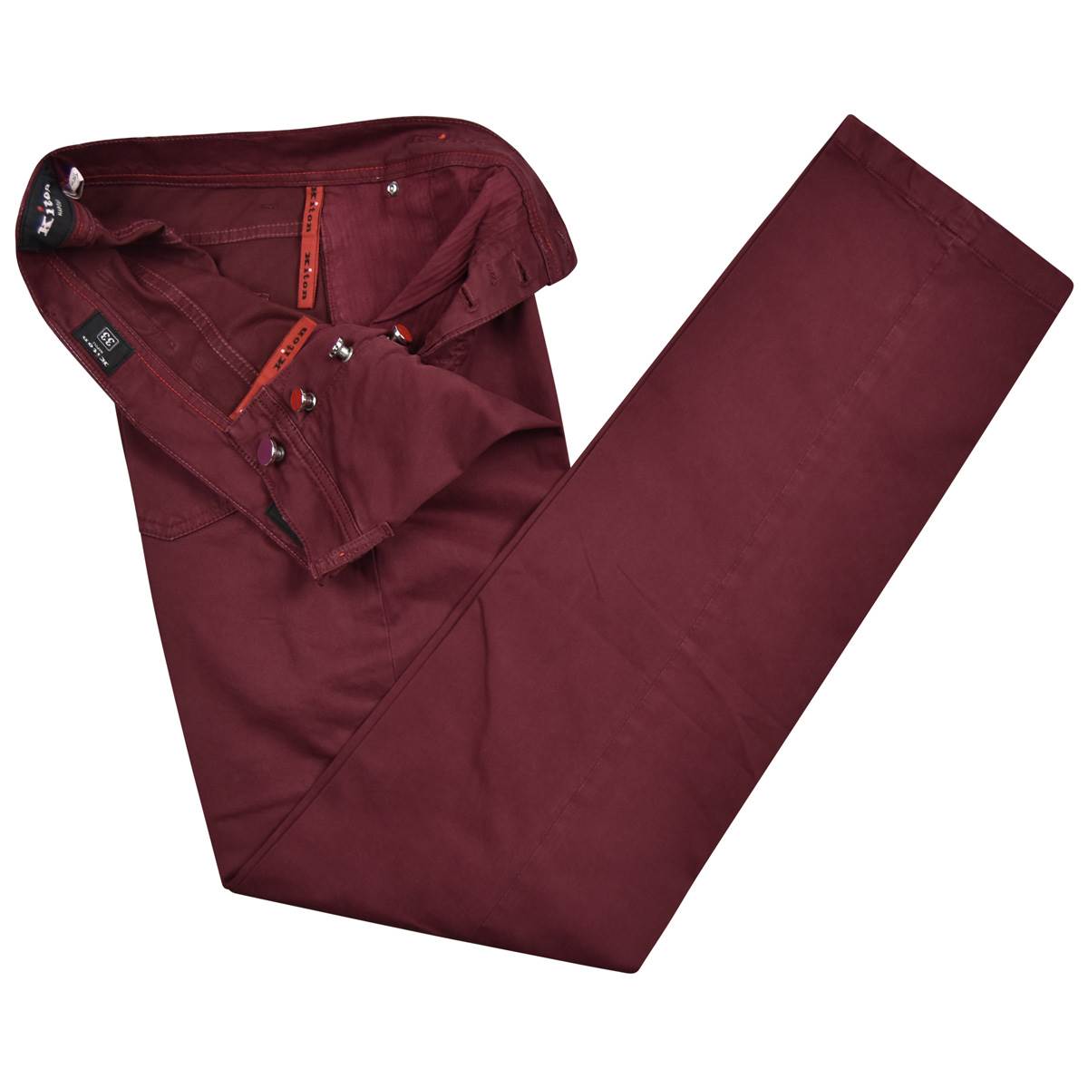 KITON Red Cotton Ea Jeans
