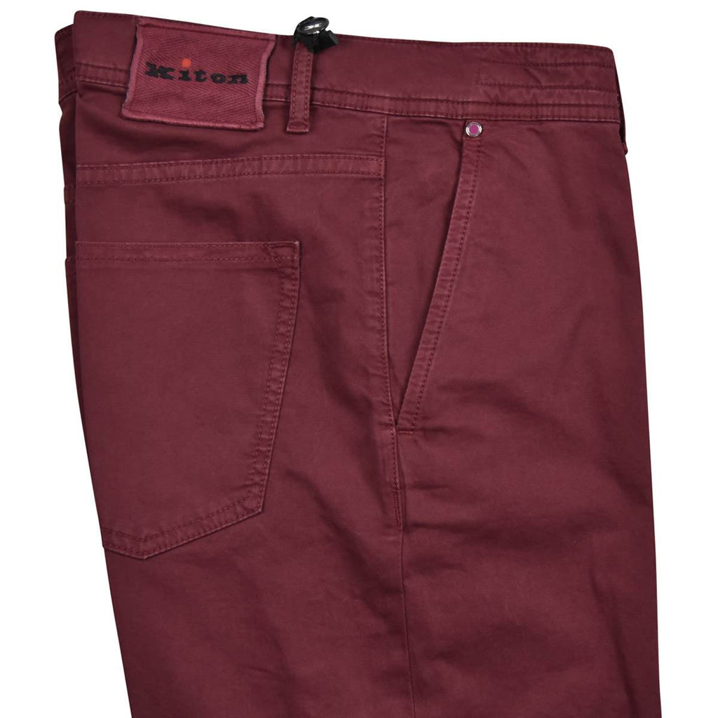 KITON Red Cotton Ea Jeans