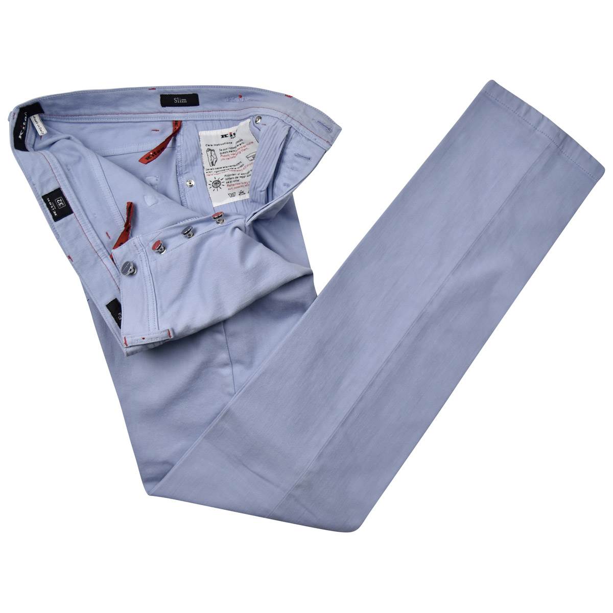 KITON Lilac Denim Cotton Ea Jeans