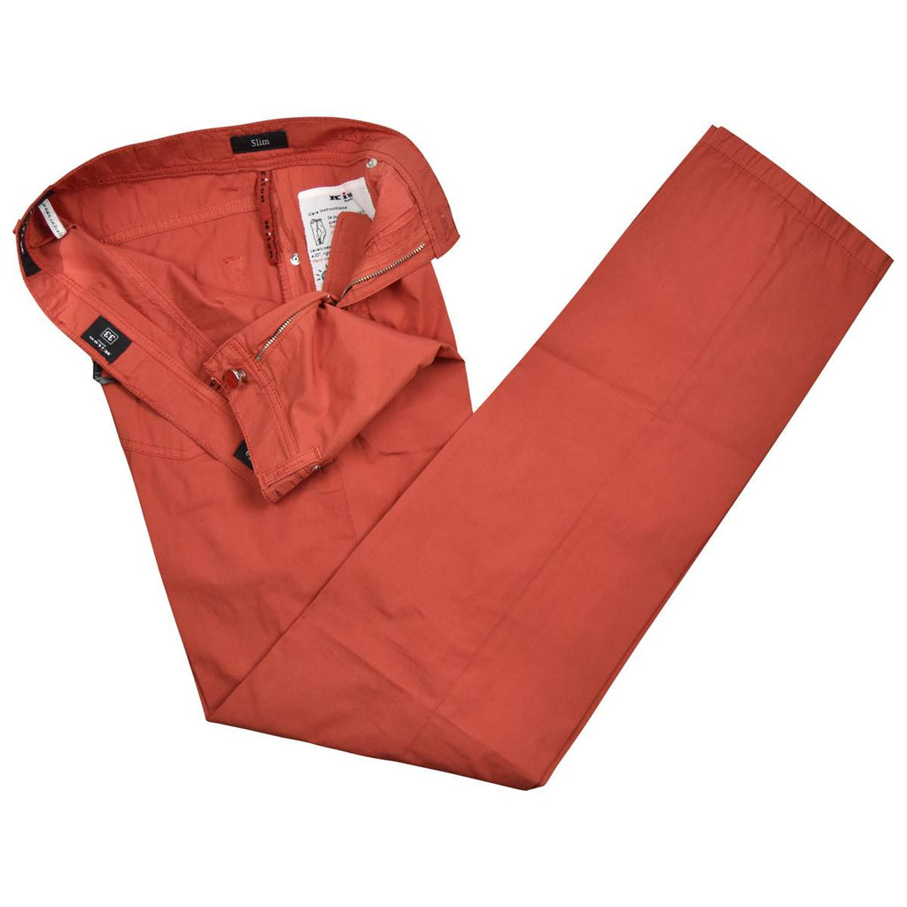 Kiton KITON Red Cotton Ea Jeans Red 001