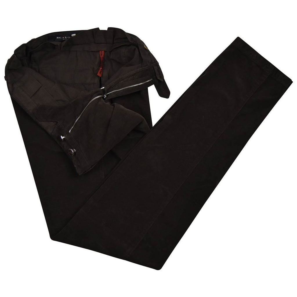 KITON Brown Cotton Ea Pants
