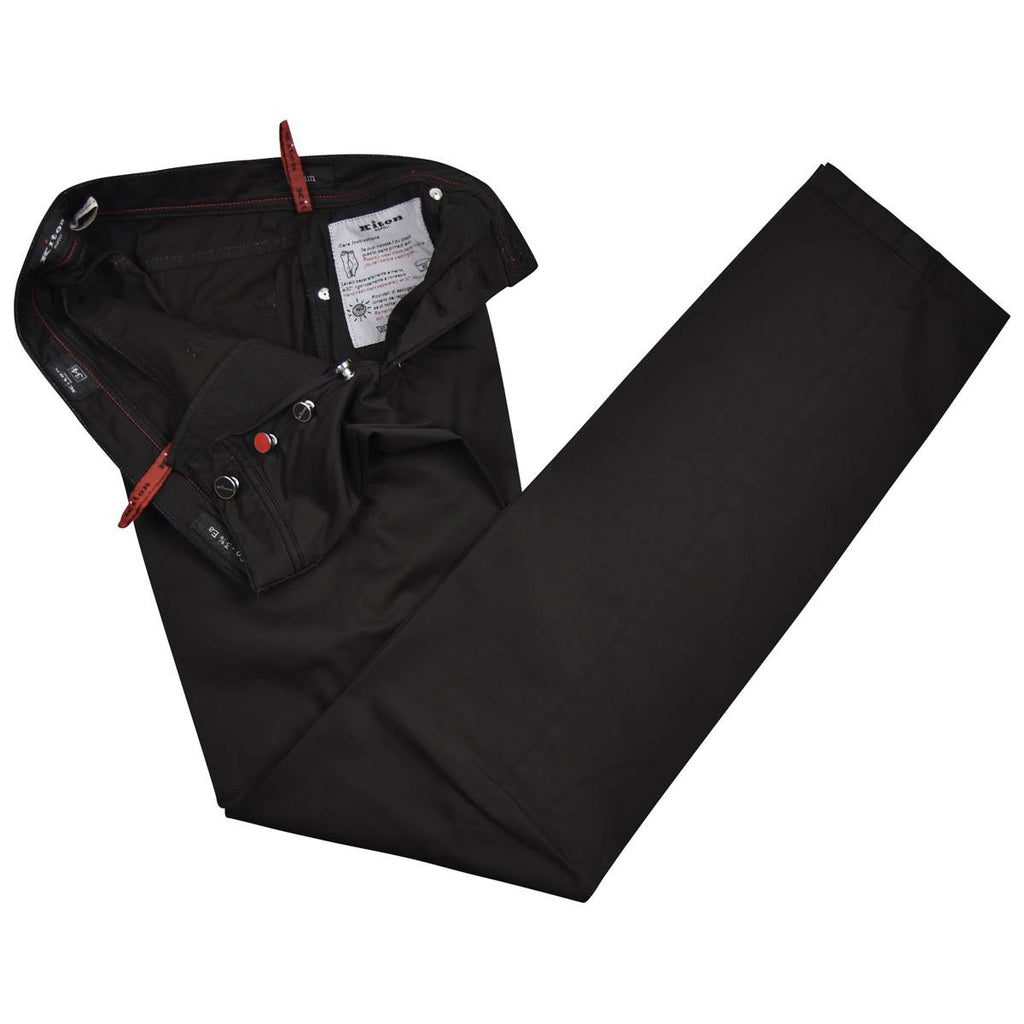 Kiton KITON Black Cotton Ea Jeans Black 001