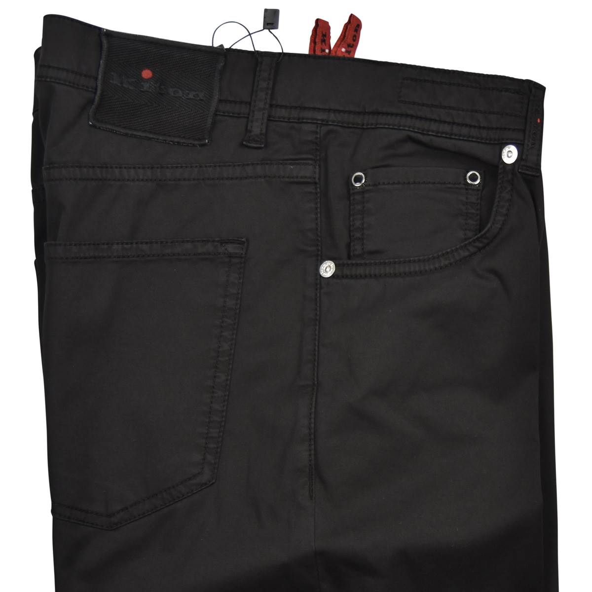 KITON Black Cotton Ea Jeans