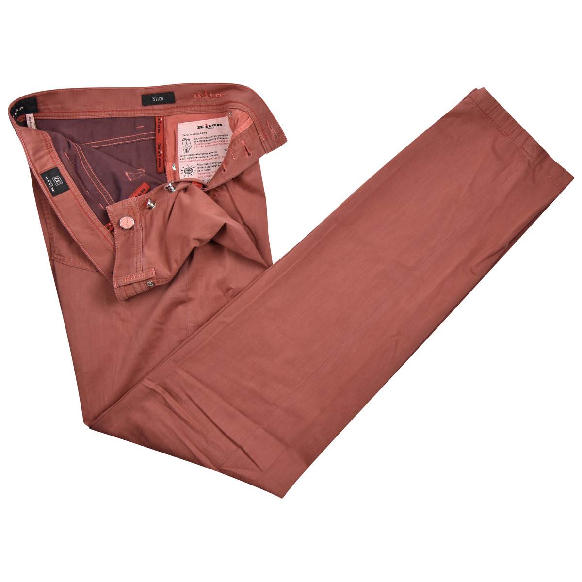 Kiton KITON Red Cotton Ea Jeans Red 001