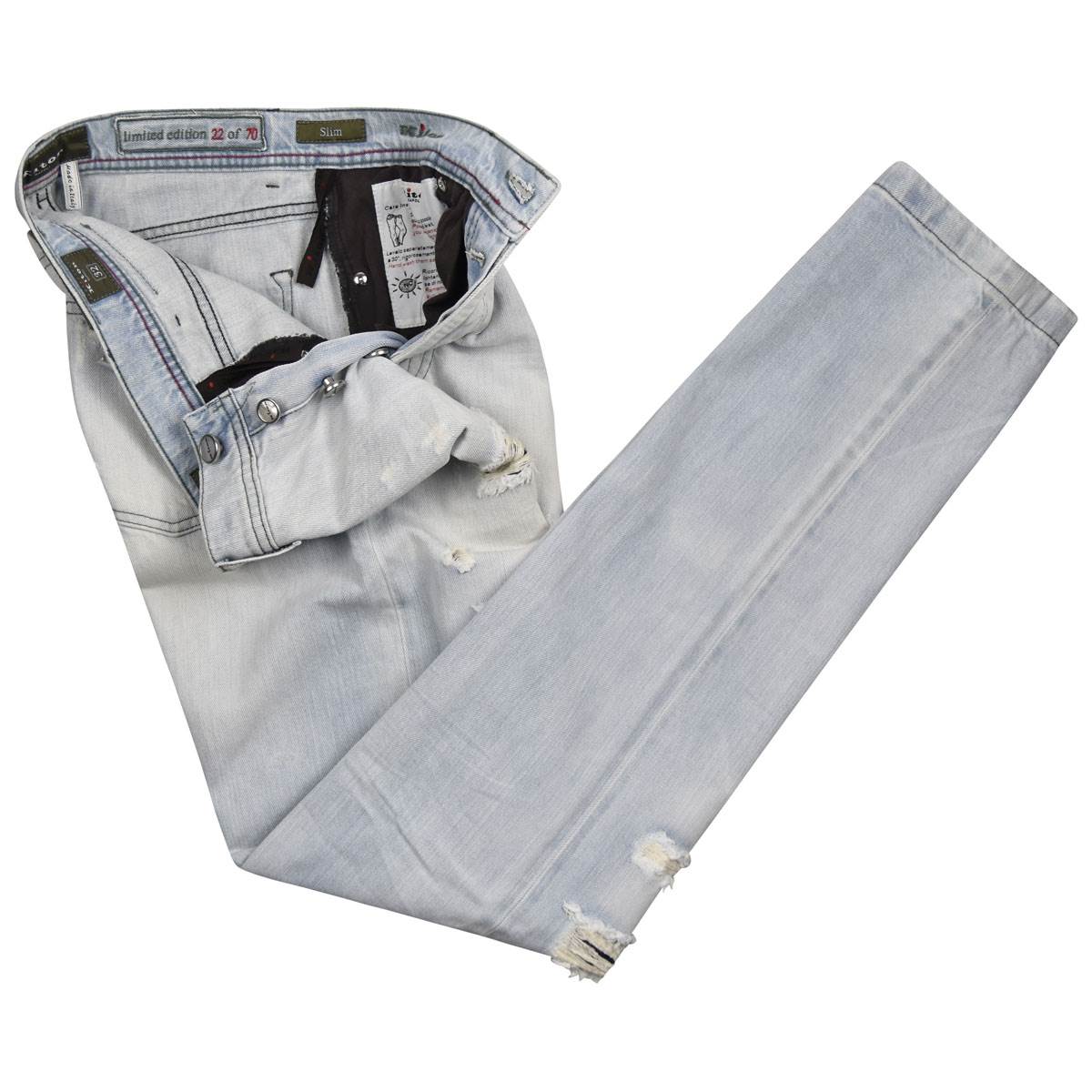 KITON Light Blue Cotton Jeans Limited Edition 22 of 70