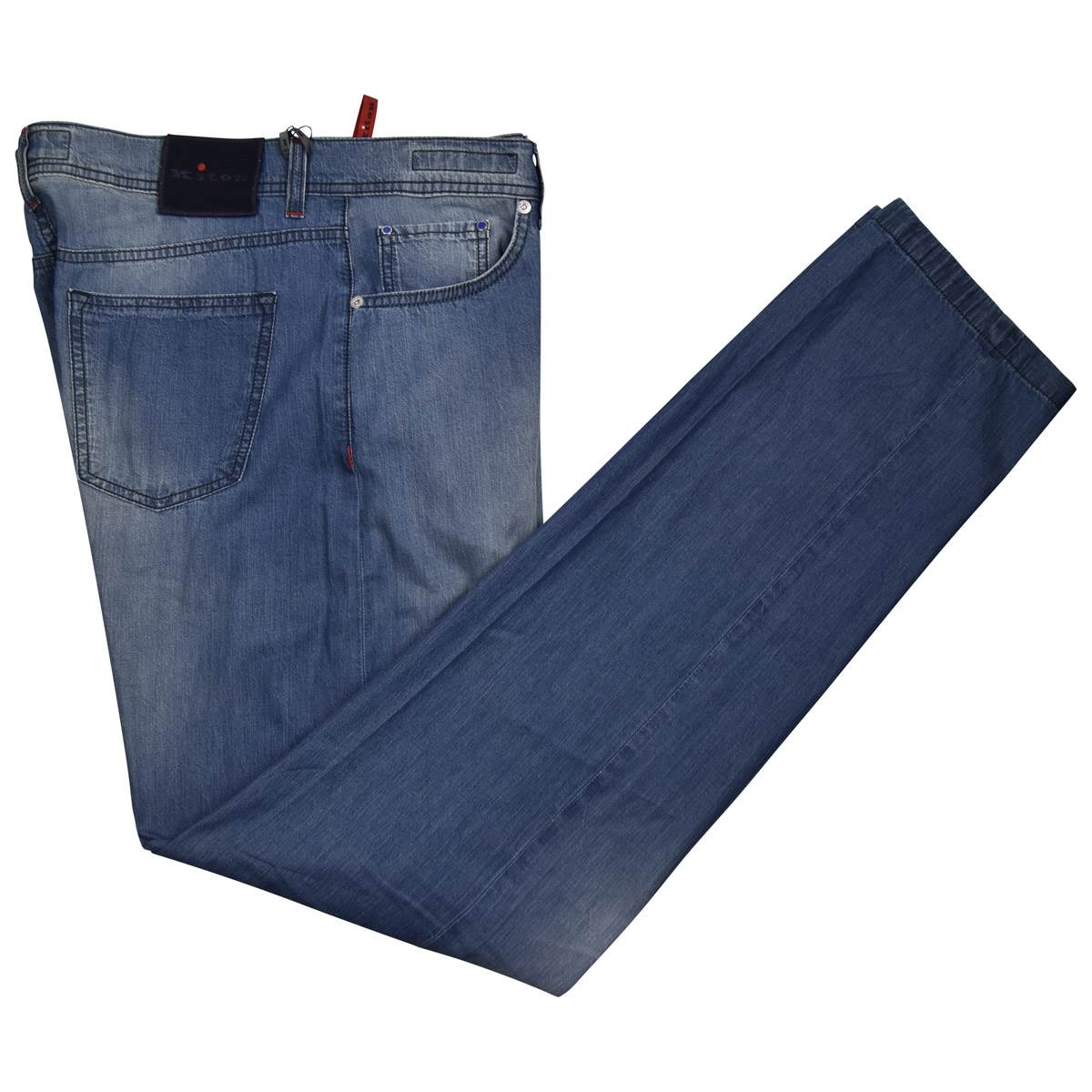KITON Blue Cotton Jeans