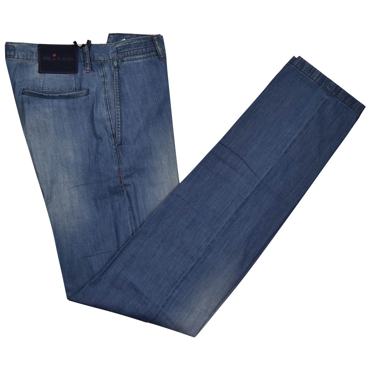 Kiton KITON Blue Cotton Jeans Blue 000