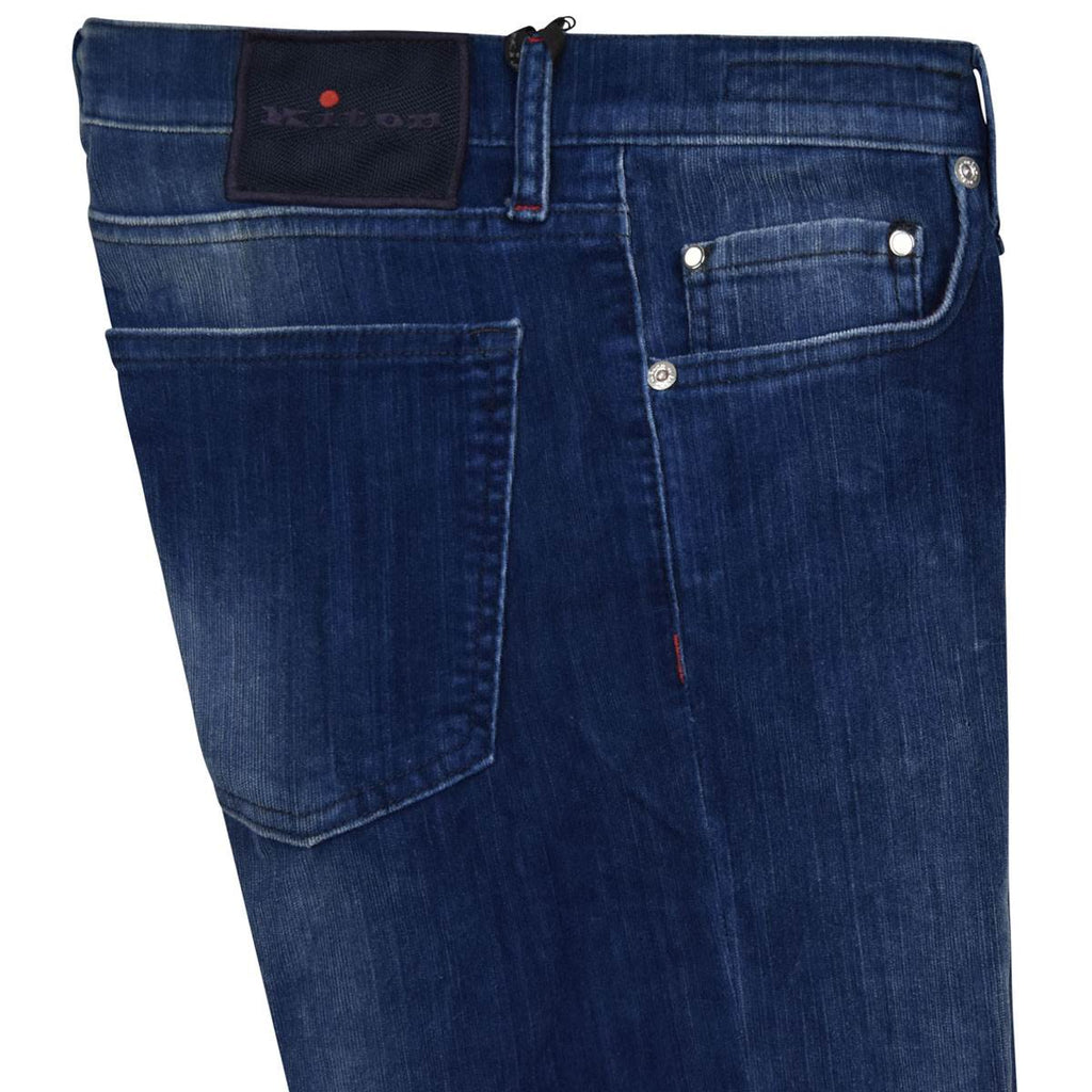 KITON Blue Cotton Eme Jeans
