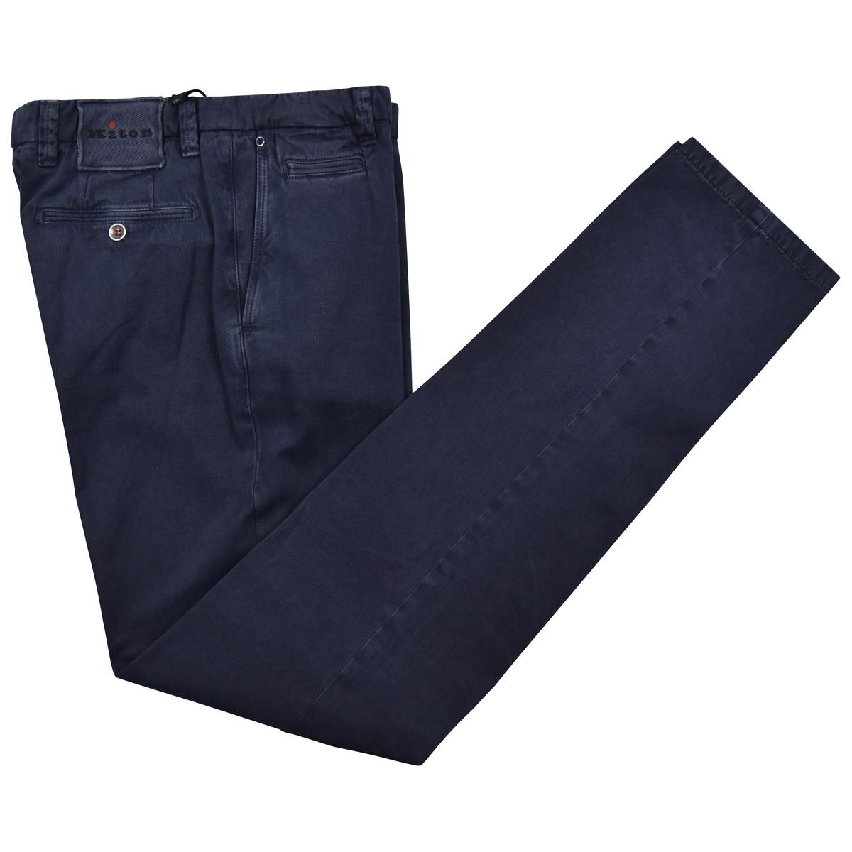 KITON Blue Cotton Cashmere Pants