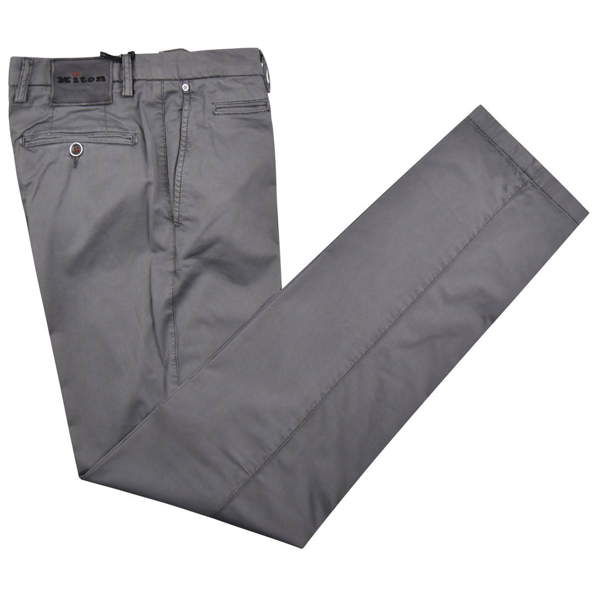Kiton KITON Gray Cotton Ea Pants Gray 000