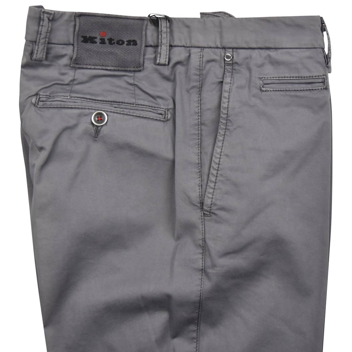 KITON Gray Cotton Ea Pants
