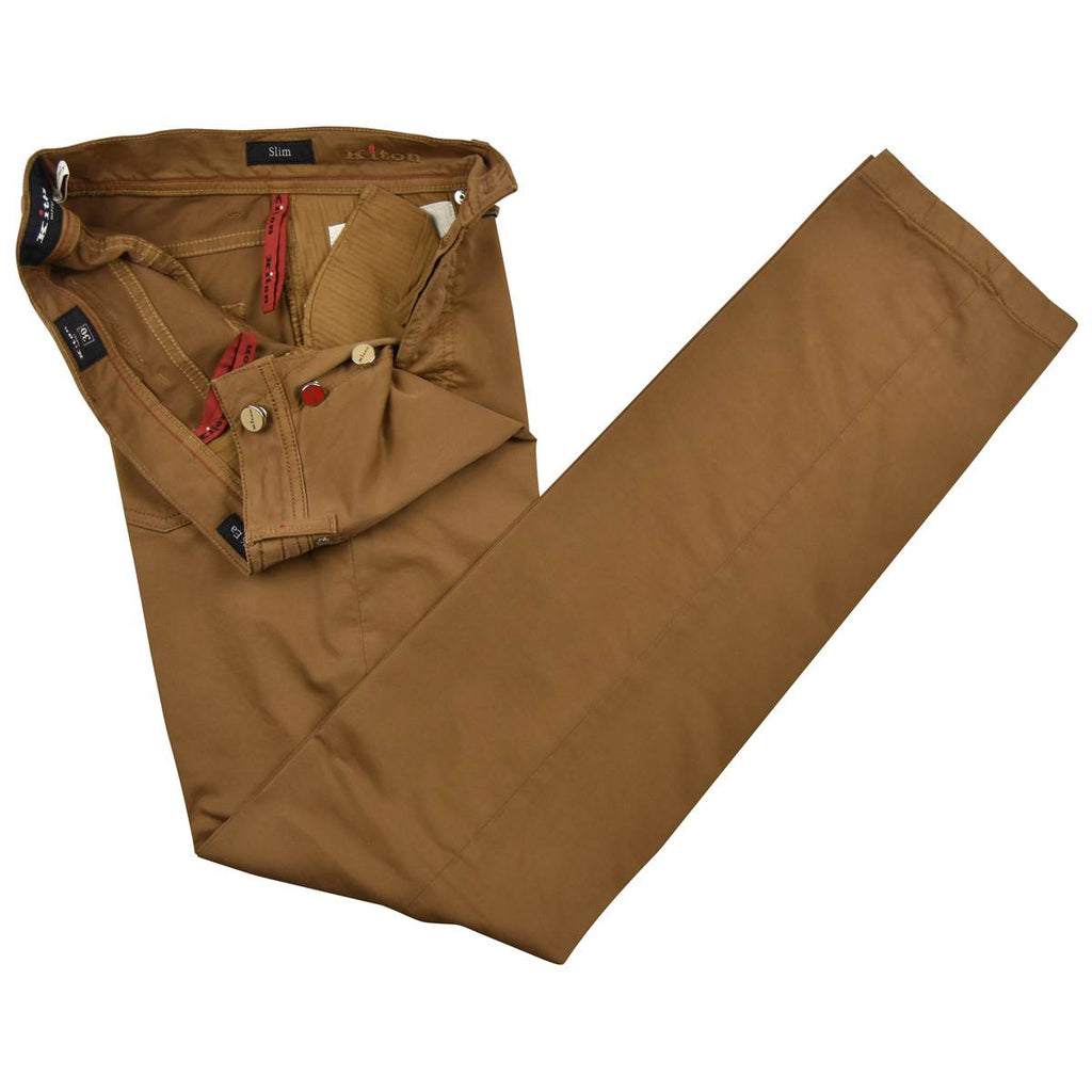 KITON Brown Cotton Ea Jeans