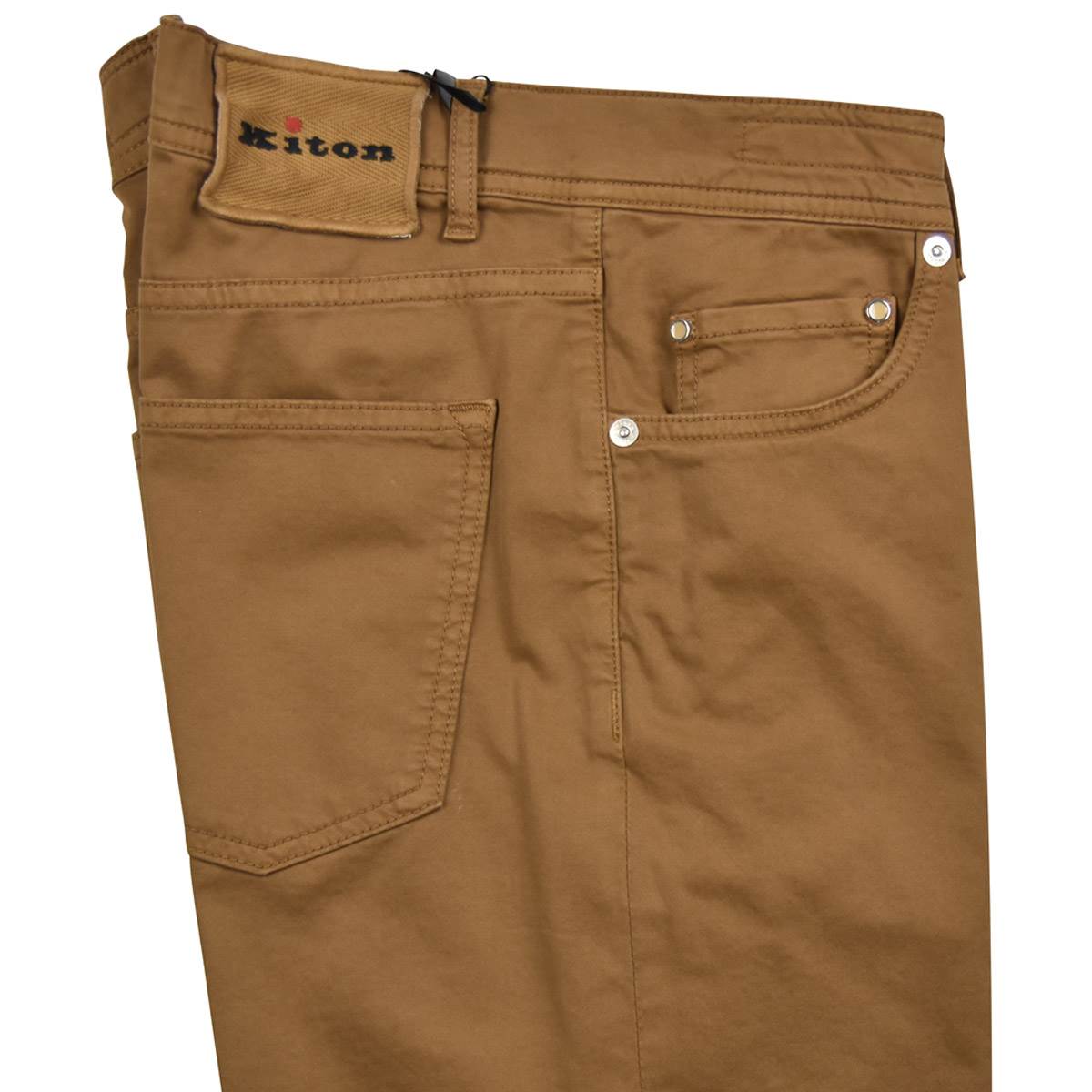 KITON Brown Cotton Ea Jeans