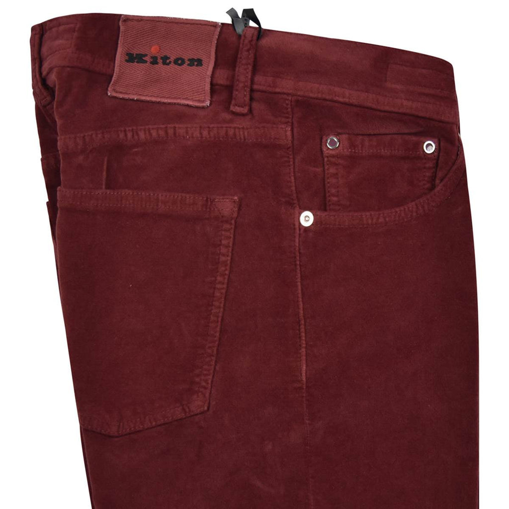 KITON Red Cotton Ea Jeans