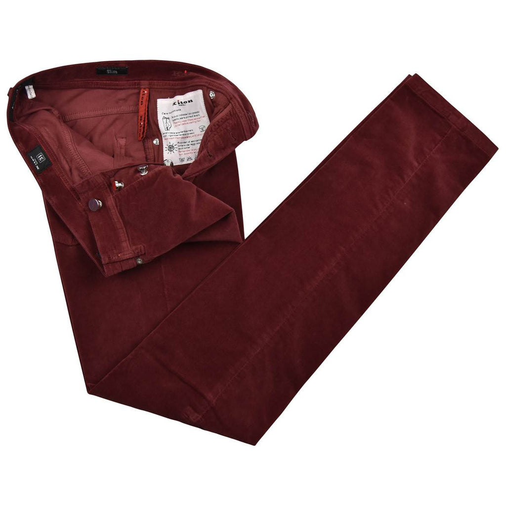 KITON Red Cotton Ea Jeans