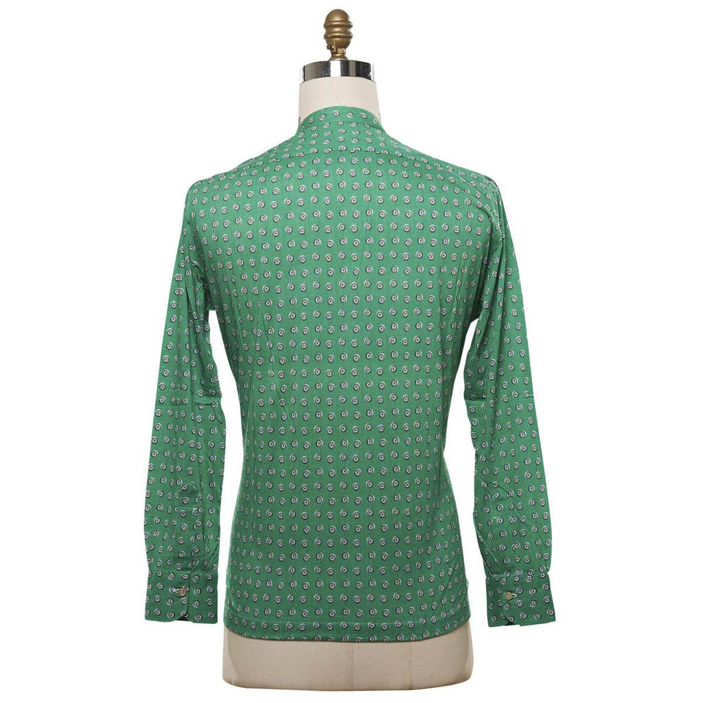 KITON Green Cotton Shirt