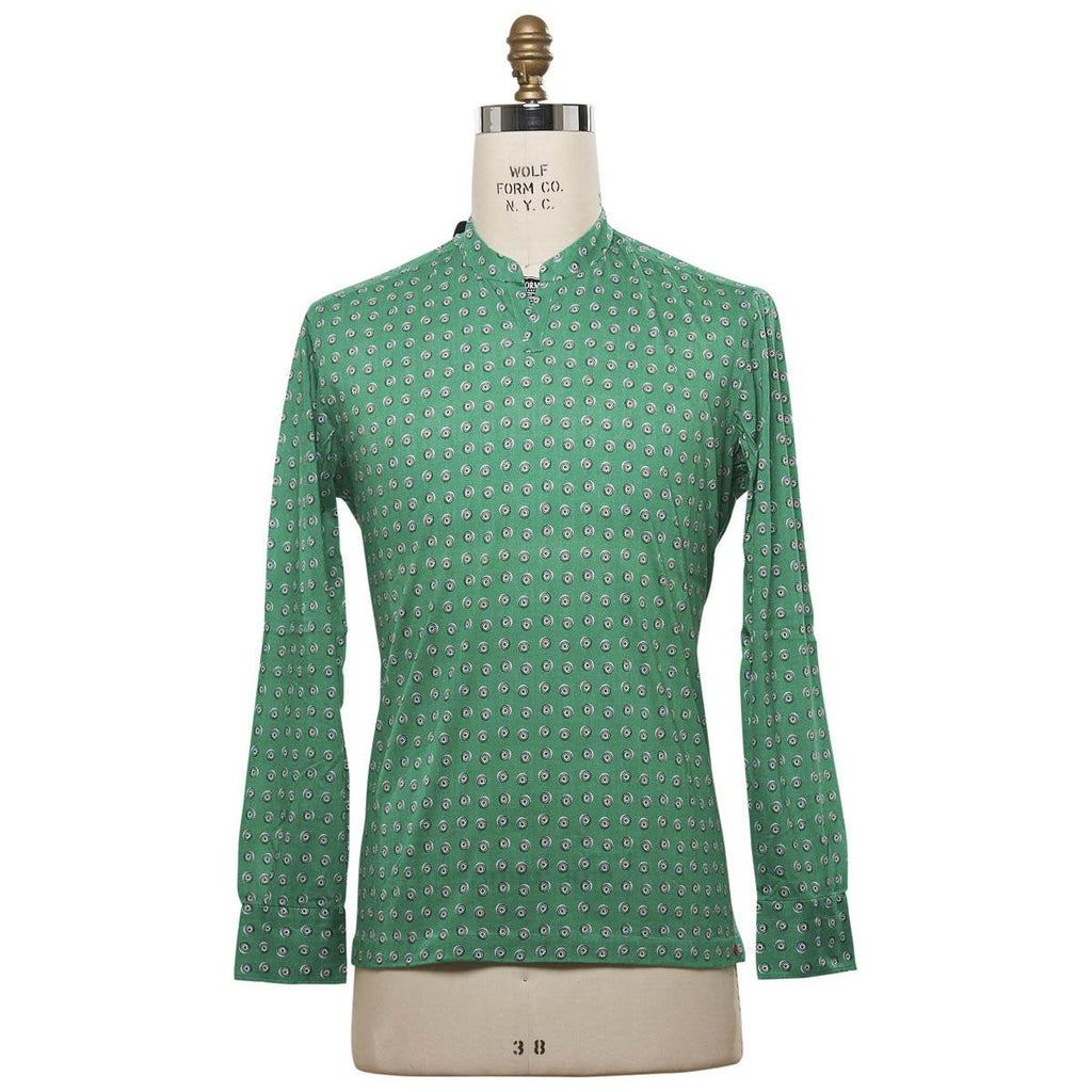 KITON Green Cotton Shirt
