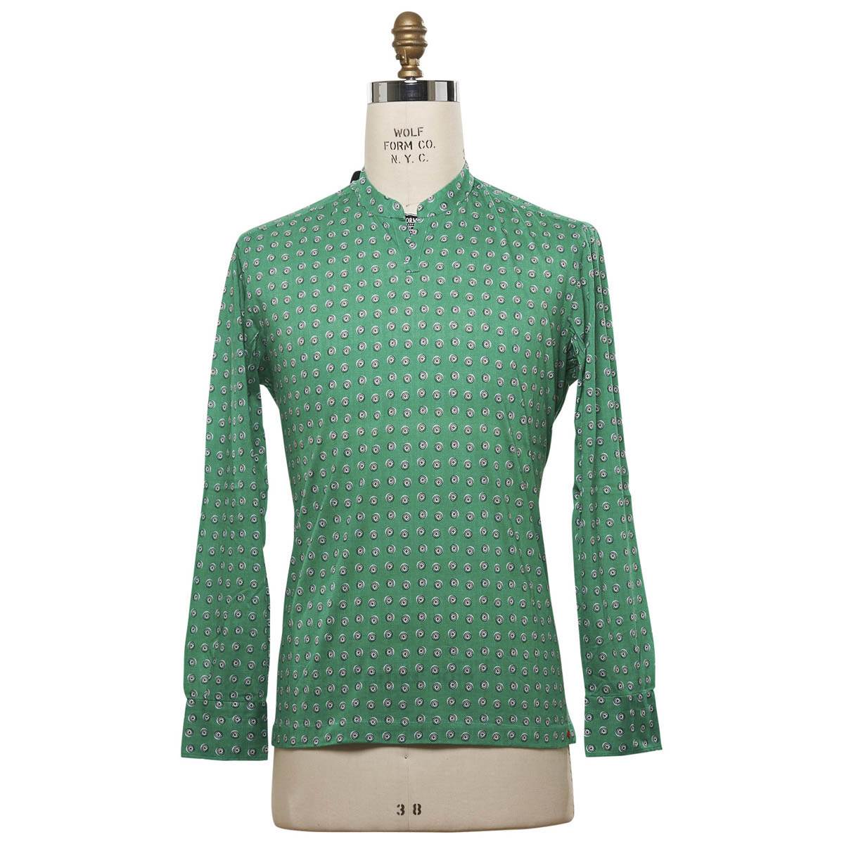 KITON Green Cotton Shirt