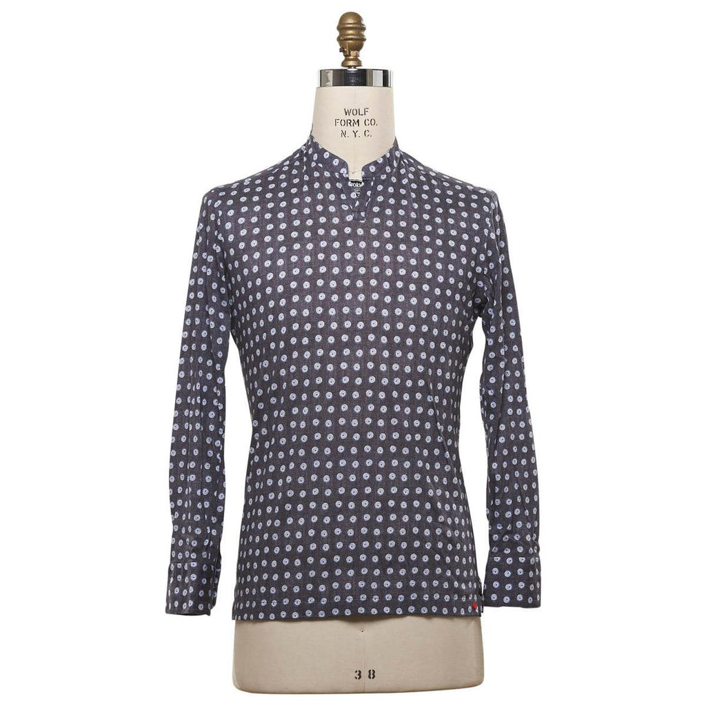 KITON Gray Cotton Shirt
