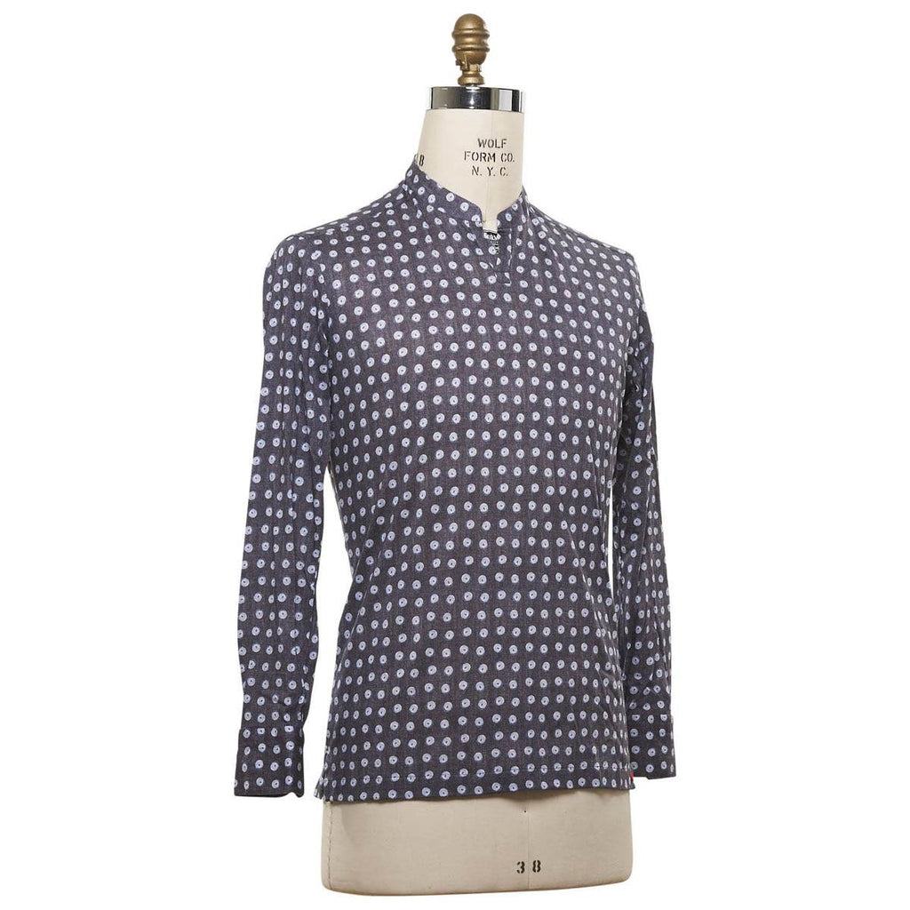 KITON Gray Cotton Shirt