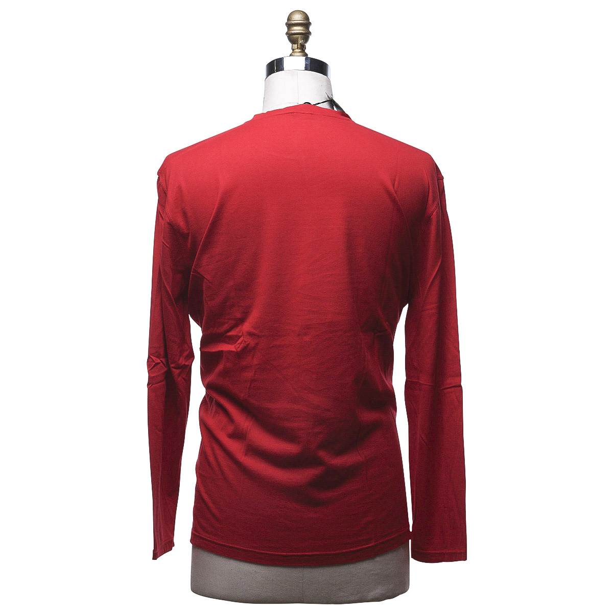 KITON Red Cotton Sweater Crewneck