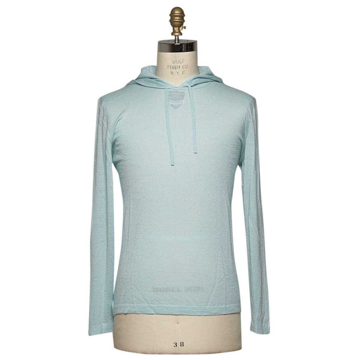 KITON Light Blue Cashmere Silk hemp Sweater