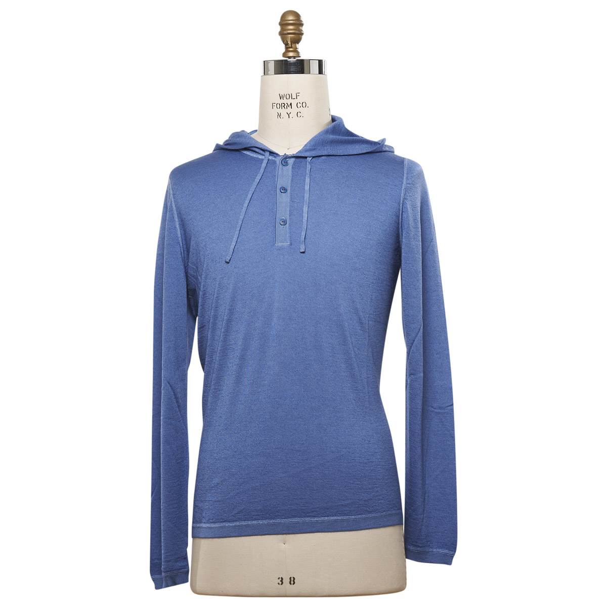 KITON Blue Cashmere Silk Sweater