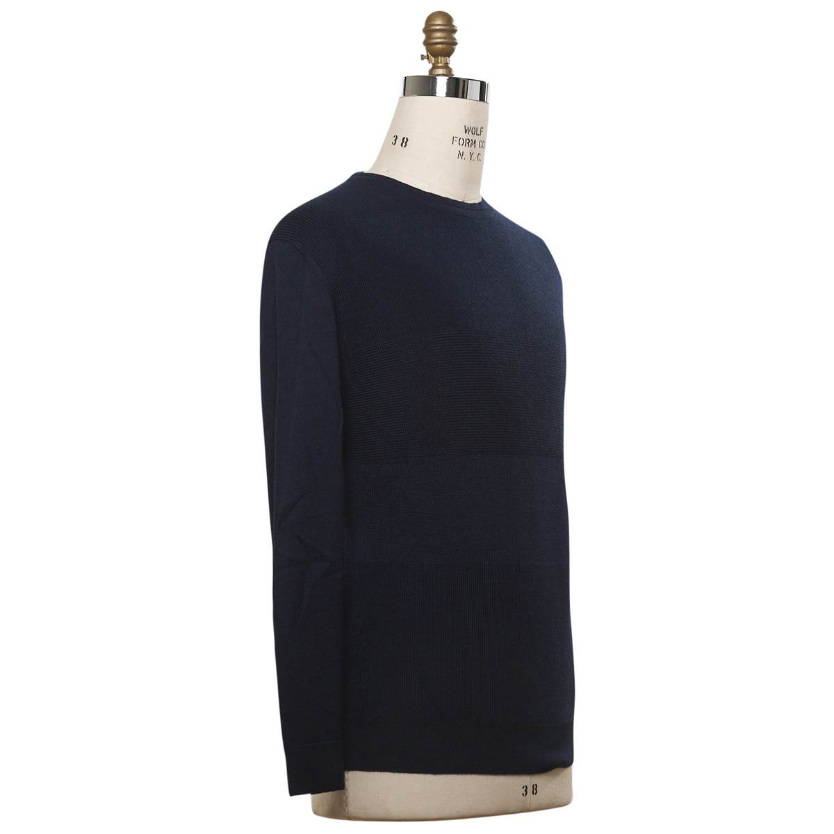 Kiton KITON Blue Cashmere Silk Sweater Crewneck Blue 001