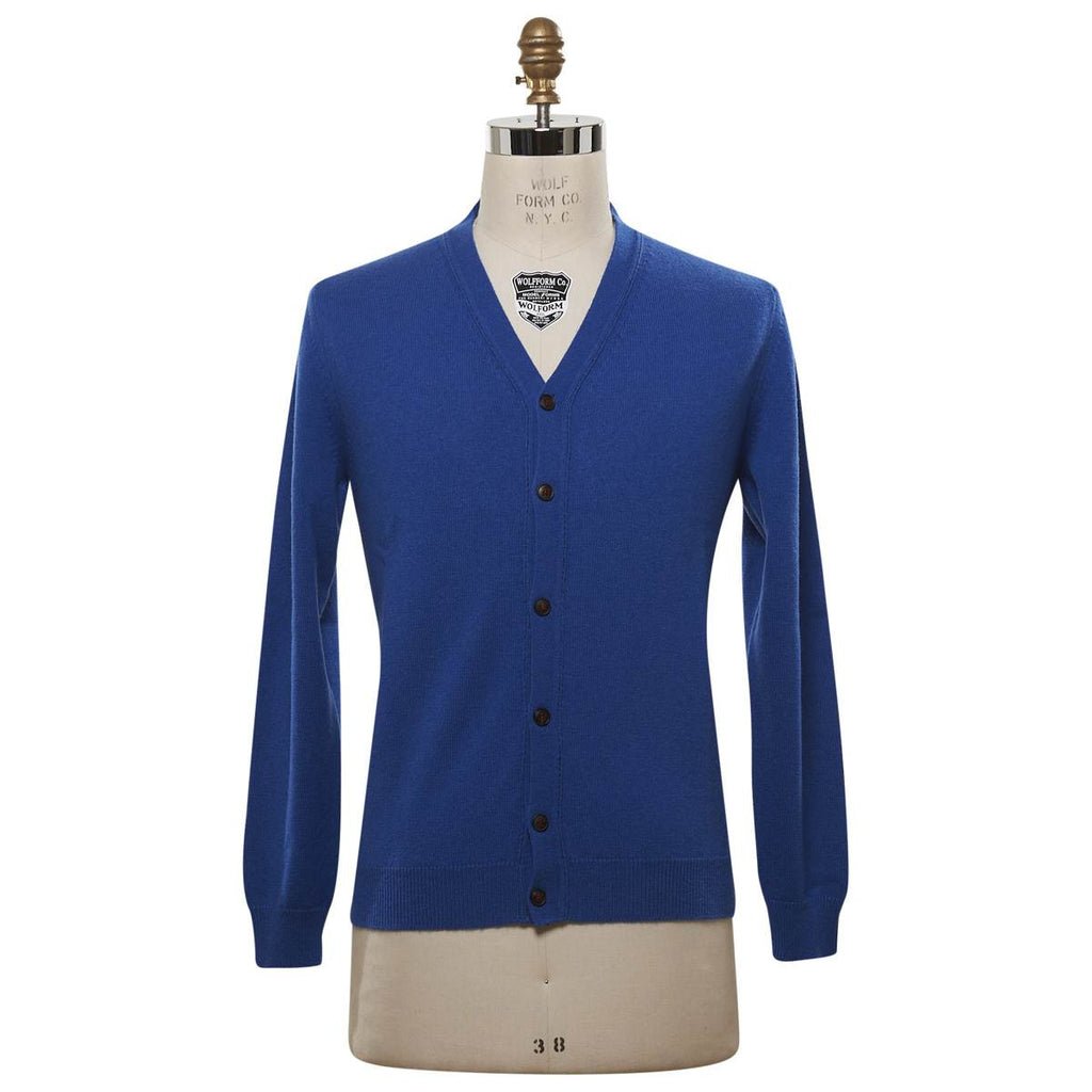 KITON Blue Cashmere Cardigan