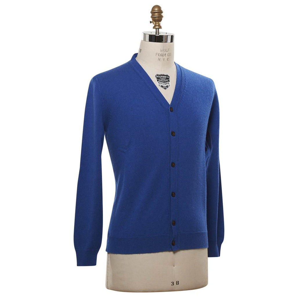 KITON Blue Cashmere Cardigan