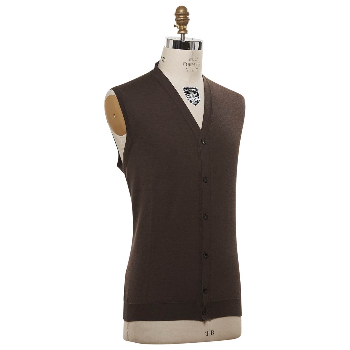 Kiton KITON Brown Cashmere Silk Gilet Brown 001