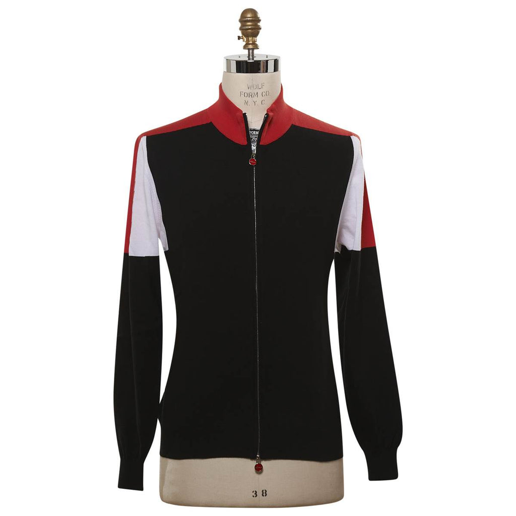 KITON Multicolor Cotton Sweater Full Zip