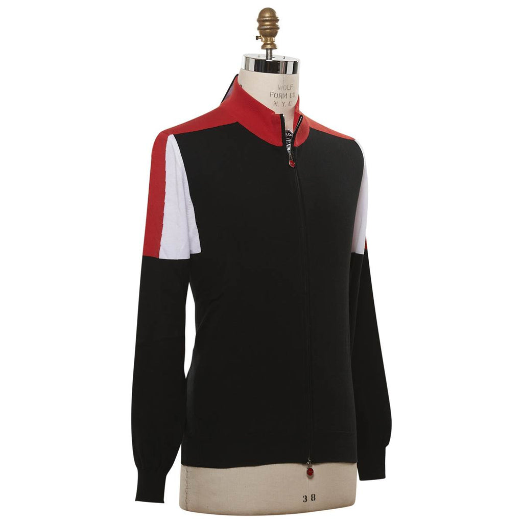KITON Multicolor Cotton Sweater Full Zip