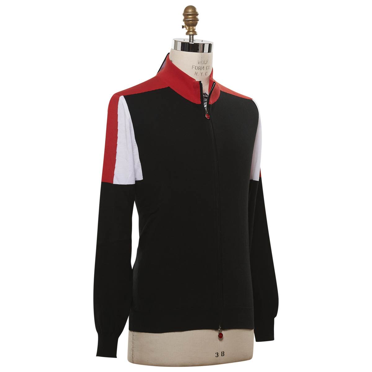 KITON Multicolor Cotton Sweater Full Zip