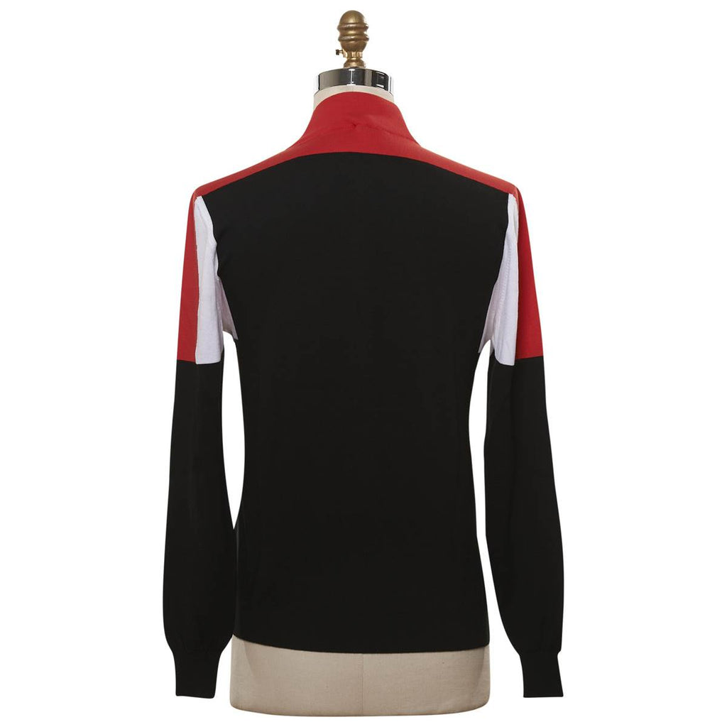 KITON Multicolor Cotton Sweater Full Zip